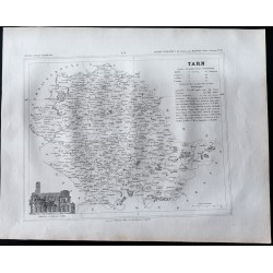 Gravure de 1833 - Département du Tarn - 1