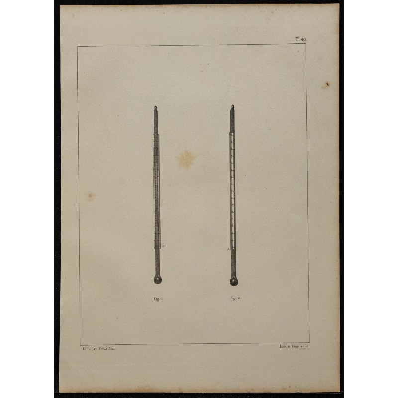 1839 - Thermomètre médical gradué 