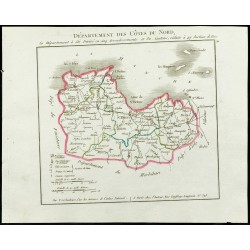 Gravure de 1802 - Département des Côtes du Nord - 1