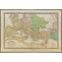 1850ca - Carte des Empires d’Orient et d’Occident 