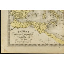1850ca - Carte des Empires d’Orient et d’Occident 