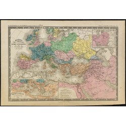 1850ca - Carte d'Europe après les invasions arabes 