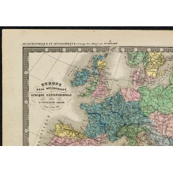 1850ca - Carte d'Europe après les invasions arabes 