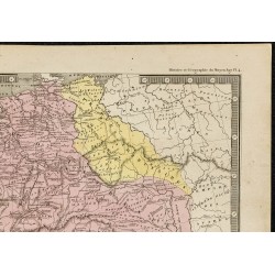 1850ca - Carte de l'Empire de Charlemagne 