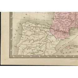 1850ca - Carte de l'Empire de Charlemagne 