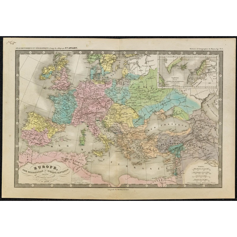 1850ca - L'Europe après la première croisade de 1099 1850ca - L'Europe après la première croisade de 1099