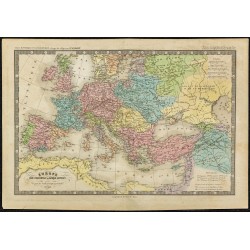 1850ca - Europe et prise de Constantinople en 1453 