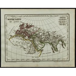 1822 - Carte du monde connu des anciens 