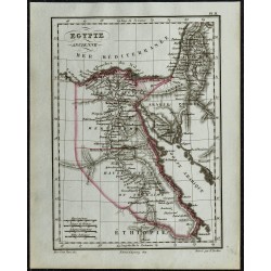 1822 - Carte de l'Egypte antique 