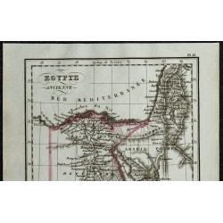 1822 - Carte de l'Egypte antique 