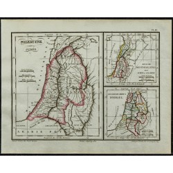 1822 - Carte de la Palestine 