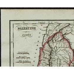 1822 - Carte de la Palestine 