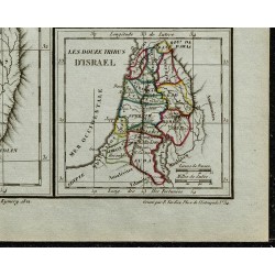 1822 - Carte de la Palestine 