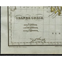 1822 - Carte de la grande Grèce 