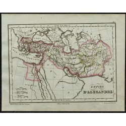 1822 - Carte de l'Empire d'Alexandre le Grand 