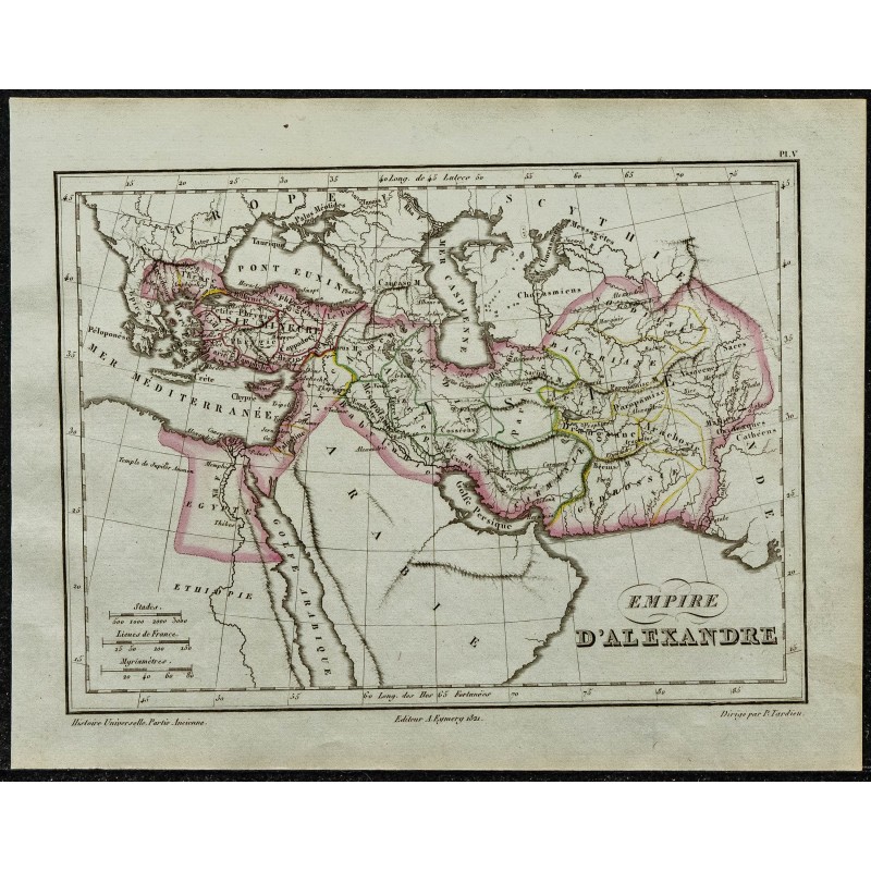 1822 - Carte de l'Empire d'Alexandre le Grand 1822 - Carte de l'Empire d'Alexandre le Grand