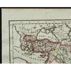 1822 - Carte de l'Empire d'Alexandre le Grand 
