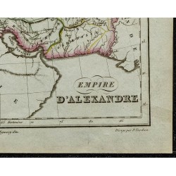 1822 - Carte de l'Empire d'Alexandre le Grand 
