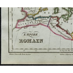 1822 - Carte de l'Empire romain 