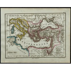 1822 - Carte de l'Empire Grec 