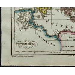1822 - Carte de l'Empire Grec 