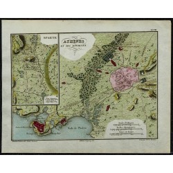 1822 - Plan d'Athènes et de Sparte 