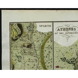 1822 - Plan d'Athènes et de Sparte 