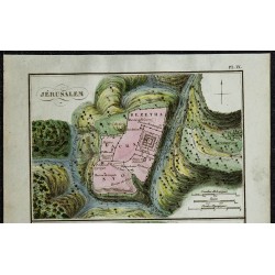 1822 - Plan de Jérusalem et Syracuse 