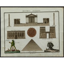 1822 - Architecture et monuments grecs, romains & égyptiens 