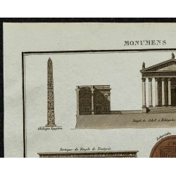 1822 - Architecture et monuments grecs, romains & égyptiens 