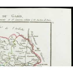 Gravure de 1802 - Département du Gard - 3