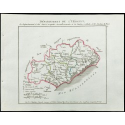 Gravure de 1802 - Département de l'Hérault - 1