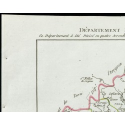 Gravure de 1802 - Département de l'Hérault - 2