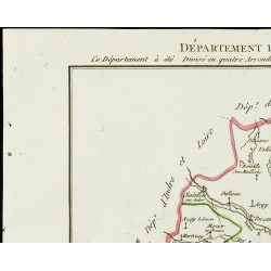 Gravure de 1802 - Département de l'Indre - 2