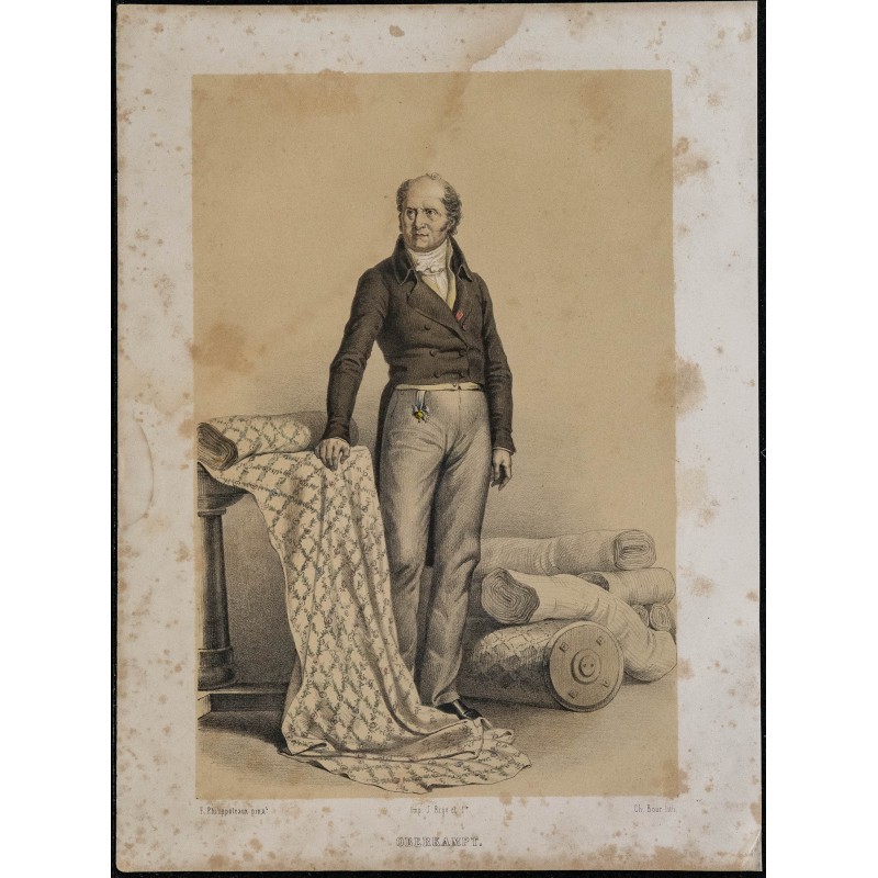 Gravure de 1846 - Portrait de Christophe-Philippe Oberkampf - 4