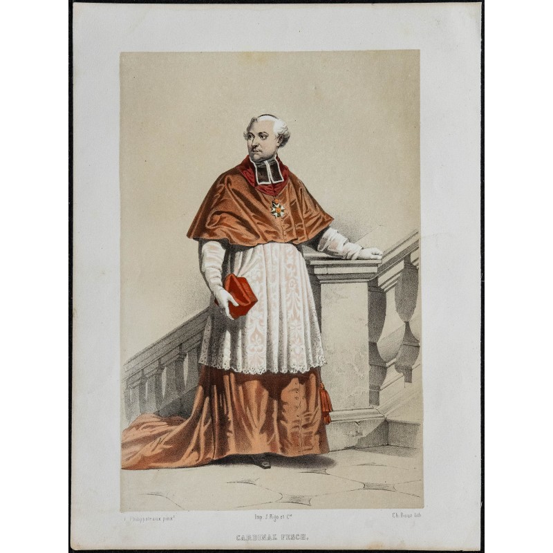 Gravure de 1846 - Portrait de Cardinal Fesch - 2