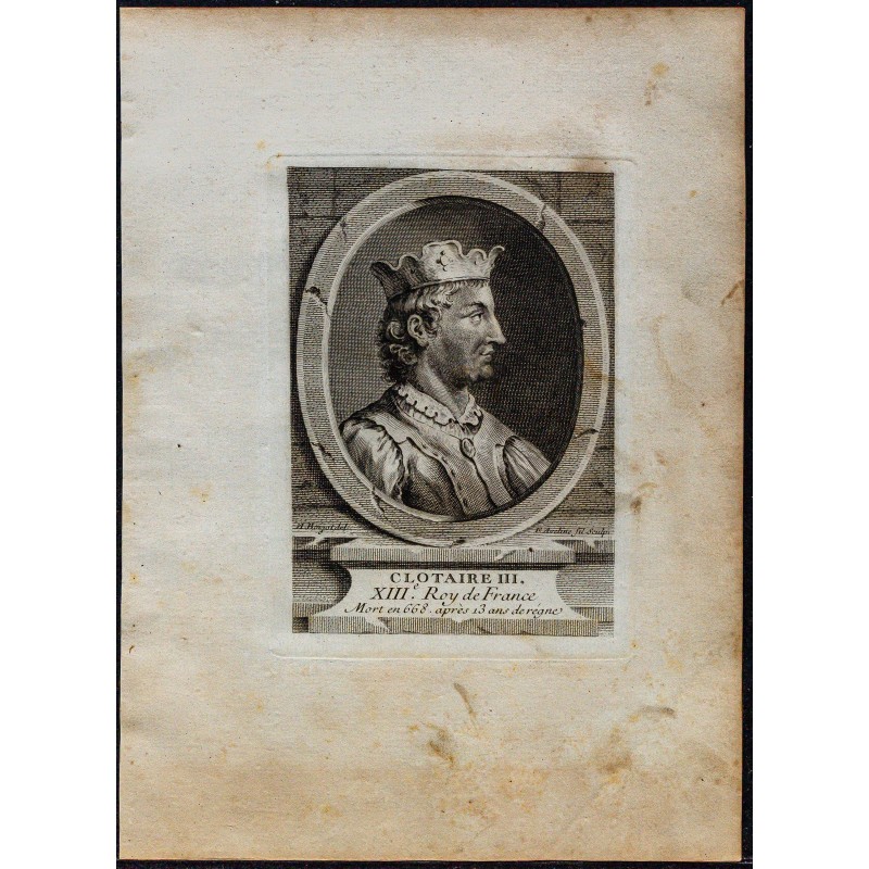 1778 - Portrait de Clotaire III 1778 - Portrait de Clotaire III