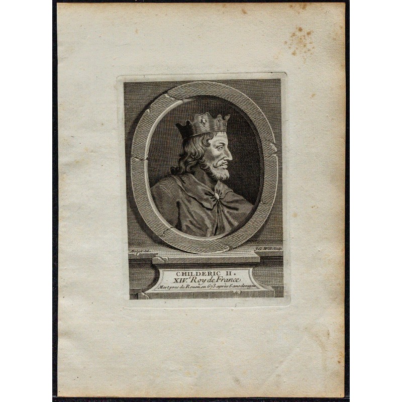 1778 - Portrait de Childéric II 1778 - Portrait de Childéric II