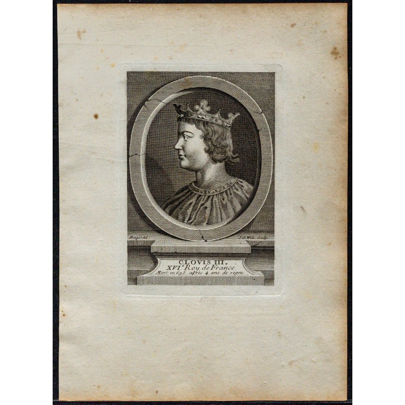 1778 - Portrait de Clovis III 1778 - Portrait de Clovis III