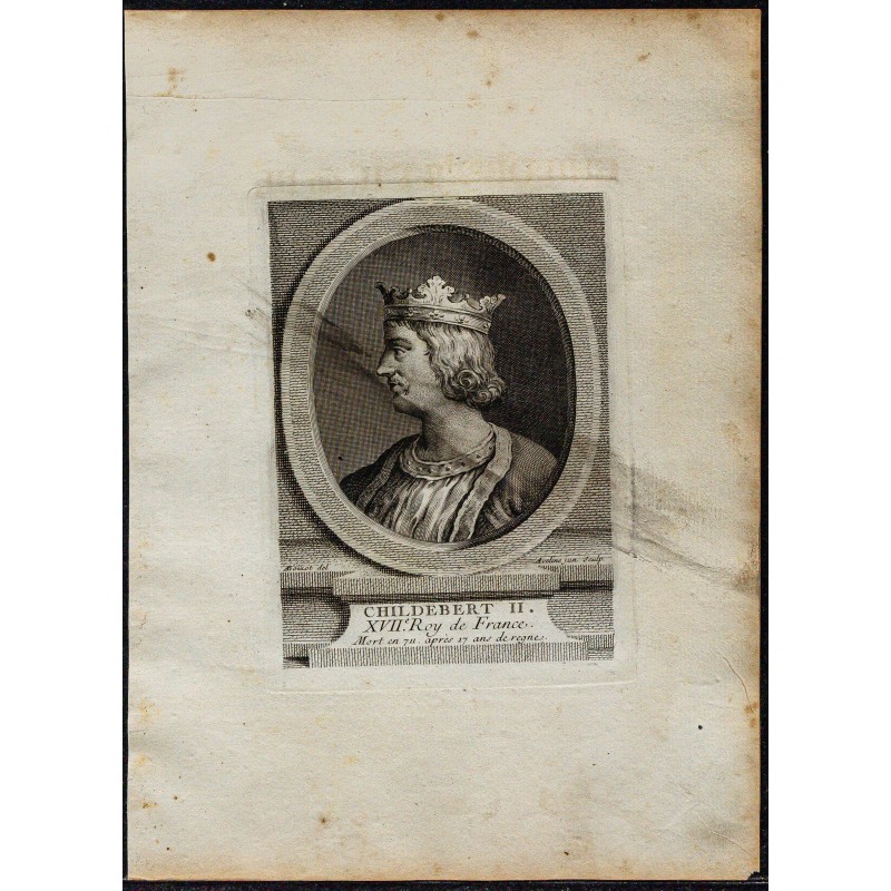 1778 - Portrait de Childebert II 