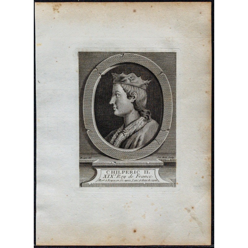 1778 - Portrait de Chilpéric II 1778 - Portrait de Chilpéric II