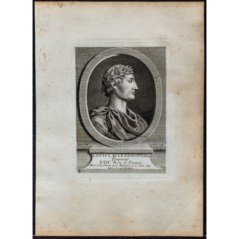 1778 - Portrait de Louis I dit le Débonnaire 1778 - Portrait de Louis I dit le Débonnaire
