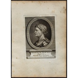 1778 - Portrait de Charles III dit le Gros 