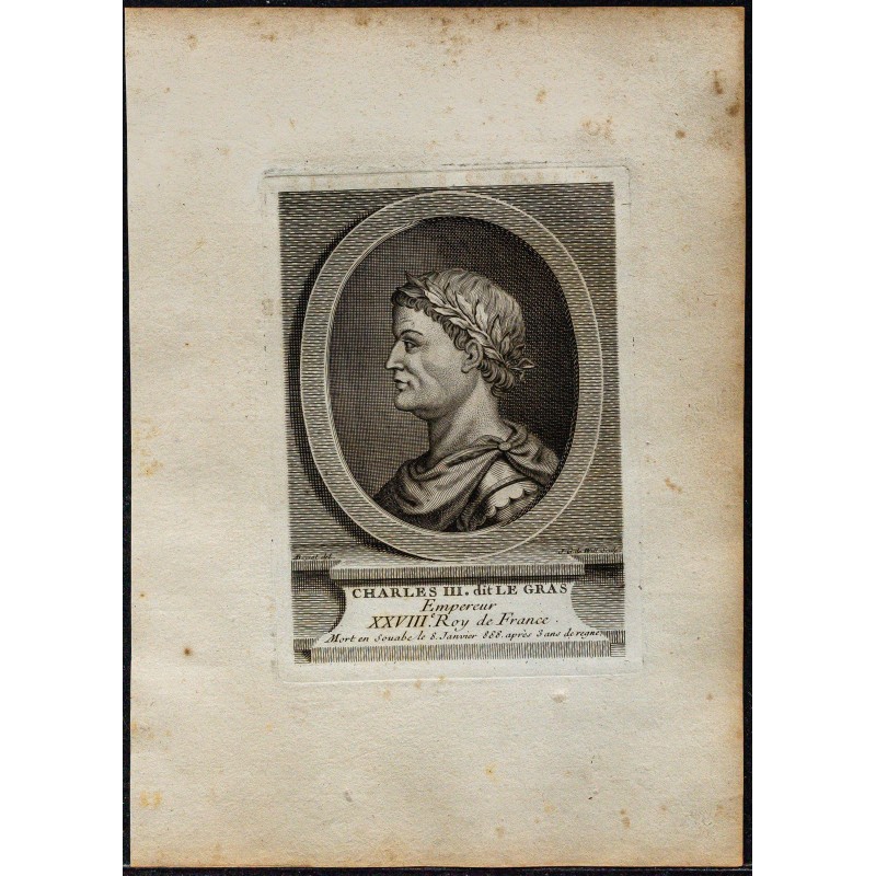 1778 - Portrait de Charles III dit le Gros 