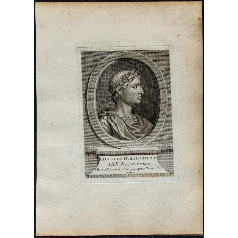 1778 - Portrait de Charles IV dit le Simple 1778 - Portrait de Charles IV dit le Simple