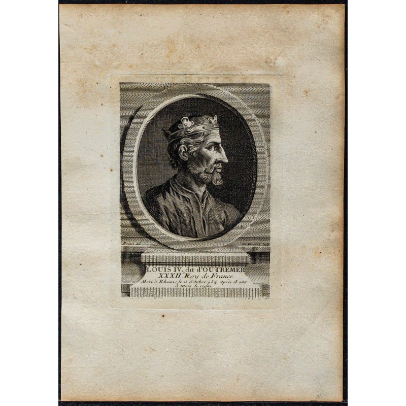 1778 - Portrait de Louis IV dit d'Outremer 1778 - Portrait de Louis IV dit d'Outremer