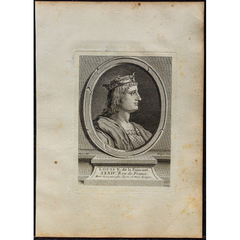 1778 - Portrait de Louis V dit le Fainéant 