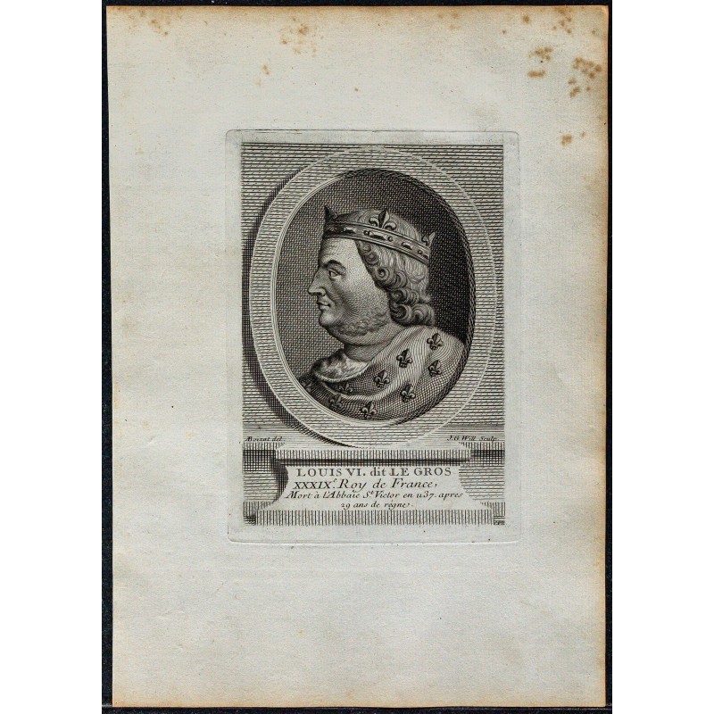 1778 - Portrait de Louis VI dit le Gros 