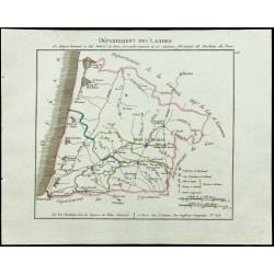 Gravure de 1802 - Département des Landes - 1