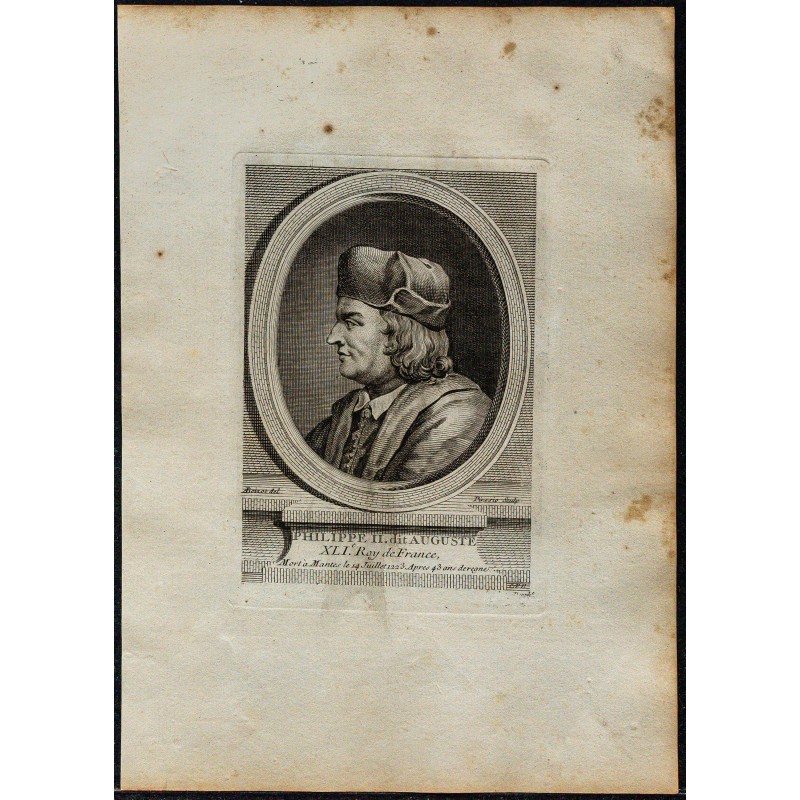 1778 - Portrait de Philippe II dit Auguste 1778 - Portrait de Philippe II dit Auguste